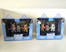 Bluey Fuzzies Series 1 Figurines Display Case 2 EXCLUSIVES Lot of 2 Damaged Box picture