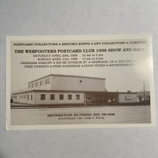 The Webfooters Postcard Show And Sale Ad 1996 Gresham Oregon picture