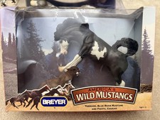 America’s Wild Breyer Horse Tornado Blue Roan Mustang and Fiesta Cougar #750104 picture