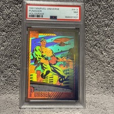 Impel 1991 Marvel Universe Punisher Hologram Card #H-3 PSA 7 picture