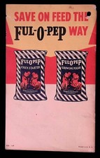 1947 Quaker Oats Sales Pamphlet Ful-O-Pep Ad Farm Animals - 5.25