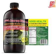 Organic Soursop Bitters Syrup 16 fl oz Herbal Digestive Detox Cleanse picture
