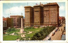 1927 St. Francis Hotel Union Square San Francisco CA Postcard picture
