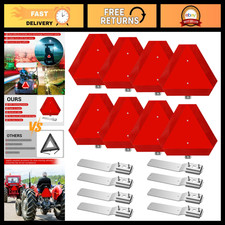 8 Sets Slow Moving Vehicle Triangles with Mounting Bracket - Safety Warning Sign picture