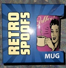 Retro Spoofs Coffee Mug You Can Sleep When You're Dead  Blue New In Box Gift  picture