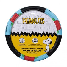 Peanuts Snoopy Doghouse Steering Wheel Cover Multi-Color picture