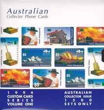 AUSTRALIA TELECOM PHONE CARD 1994 CUSTOM CARD SERIES vol 1 MINT picture