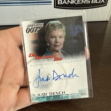 2002 Judi Dench Rittenhouse James Bond Die Another Day Autograph Card #A2 007 picture