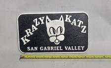 Cast Aluminum Car Club Plaque  KRAZY KATZ SAN GABRIEL VALLEY picture