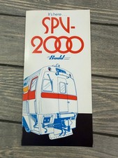 Vintage Budd SPV-2000 Train Railcar Brochure Flyer Ad Railroad The People Movers picture