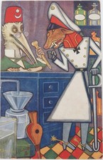 WW1 Superb Propaganda Turkish / German Tucks Postcard 