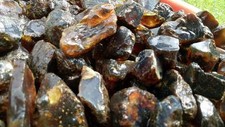 1 KG LOT NATURAL UNTREATED QUALITY ROUGH BROWN AMBER SUMATRA INDONESIA picture