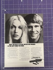 1971 PRINT AD - THE REMINGTON HOT COMB BEST STYLER FOR WOMEN IS HOT COMB FOR MEN picture