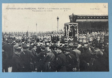 CPA Funeral Maréchal Foch Ceremony Invalides Paris Manual 1929 picture