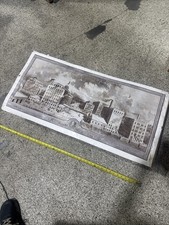 1899 Washburn Crosby Co Mills Gold Medal Flour Factory Scene Advertising 20x40” picture