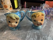 Napco Miss Cutie Pie Creamer & Mug Set Vintage Japan picture