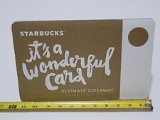 Starbucks It's A Wonderful Card Ultimate Giveaway Retired Promo Display Wall Art picture