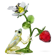 Swarovski Crystal Idyllia Frog Bee and Strawberry Figurine Decoration 5667599 picture
