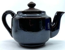 VINTAGE Teapot Made in Occupied Japan with Original Lid Brown 1940's WWII picture