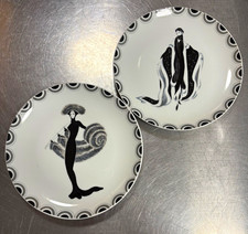Vintage High Society Art Deco Porcelain Set Designed by Erte-Romain De Tirtoff picture