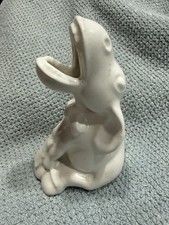 Vintage 1940s Red Wing Pottery Donkey Ash Receiver Model 876 White Antique Old picture