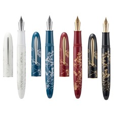 Hongdian N23 Fountain Pen EF/Long Knife Nib, Red Rabbit Year Limited Carving Pen picture