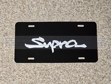 Toyota A80 Supra Metal Plate novelty vanity MK4 Black plate picture