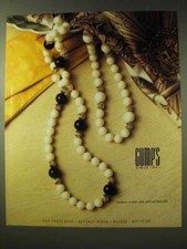 1986 Gump's Necklace Jewelry Ad picture