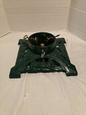 Cast Iron Green Christmas Tree Stand Vintage John Wright LL BEAN Made in USA picture