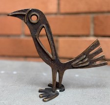 Vintage MCM Abstract Brass Bird Sculpture Figure Mid Century Modern Percz Janos? picture