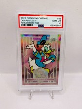 2023 Topps Chrome Disney 100 Donald Duck Pink Refractor #/399 PSA 10 GEM MINT picture
