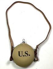  PRE-WWI SPANISH AMERICAN WAR US ARMY M1883 M1885 M1898 CANTEEN & STRAP picture