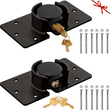 2 Pack Van Door Lock Set Keyed Alike with 4Pcs Keys and 80Mm Screws picture