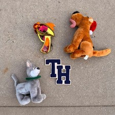 Vintage 1989 Nanco Plush Lot Astro Scooby Christmas Stitch Blaster Patch picture