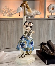 Josef Lorenzl Goldscheider Art Deco Figural Lamp Katta Sterna 5569 Austria c1926 picture