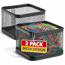 Mesh Paperclip Holder for Desk () 2 Pack picture