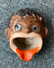 Vintage African American Stereotype Ashtray Black Americana Antique Folk Art picture