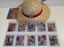 One Piece x Round1 English Promo 10 Cards Full Set w/ Hat and Nami Nico Keychain picture