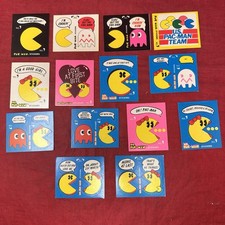 14 Pac-Man & Ms Pac-Man Vintage Fleer Stickers 1980-1981 Lot EUC picture
