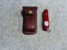 Victorinox Swiss Army Knife Red Timekeeper 91mm Roman Numerals Mint With Pouch picture