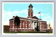 Hibbing MN-Minnesota, City Hall, Antique, Vintage Souvenir Postcard picture