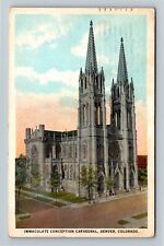 Denver CO-Colorado, Immaculate Conception Cathedral, c1925 Vintage Postcard picture