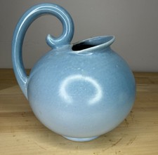 Vintage Stangl Pottery Miniature Ball Pitcher #3211 in Satin Blue. picture