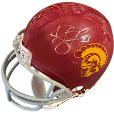 Troy Polamalu Autographed USC Trojans Mini Helmet - Polamalu Holo picture