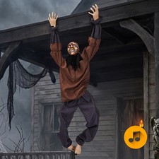 5FT Halloween Hanging Ghost, Scary Prop for Indoor Outdoor Holiday Decoration picture