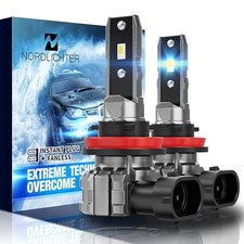 H9 Bulbs, H 11 H8 H9 Fog Light 300% Brighter 24000LM Fanless H11+H9+H8 picture