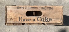 VTG 1964 Coca-Cola Wooden Crate Box San Bernardino CA – Los Angeles 18.5”x12.5” picture