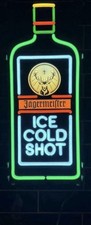 Jagermeister LED Neon Sign Ice Cold Shot Bar Light Man Cave Bottle Sign 55x23cm picture