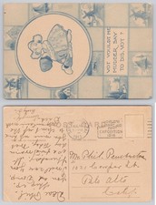 1913 Dutch Boy Panama-Pacific Exposition Postcard Santa Barbara CA Postmark picture