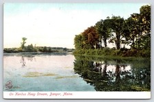 Vintage Postcard POSTED On Kendus Keag Stream Bangor Maine picture